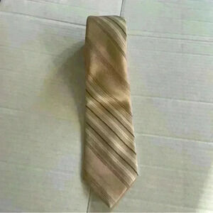 Philip Longet Tie Cream/Ivory Striped